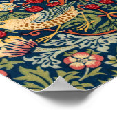 Strawberry Thief von William Morris Poster (Ecke)