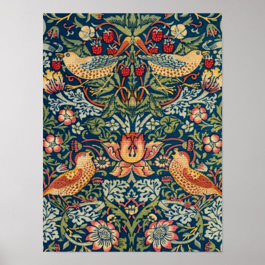 Strawberry Thief von William Morris Poster (Vorne)