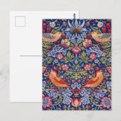 Strawberry Thief von William Morris Postkarte (Vorne/Hinten)