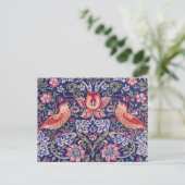 Strawberry Thief von William Morris Postkarte (Stehend Vorderseite)