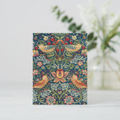 Strawberry Thief von William Morris Postkarte (Stehend Vorderseite)