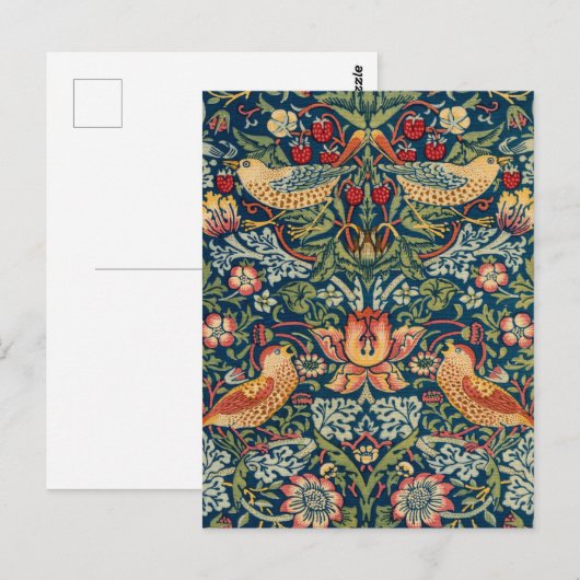 Strawberry Thief von William Morris Postkarte (Vorne/Hinten)