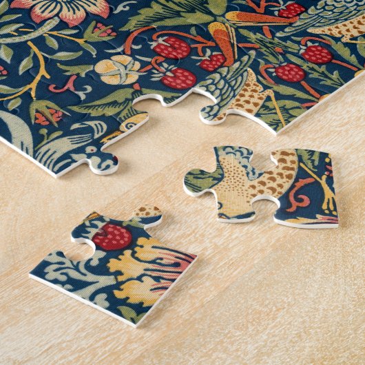 Strawberry Thief von William Morris Puzzle (Seite)