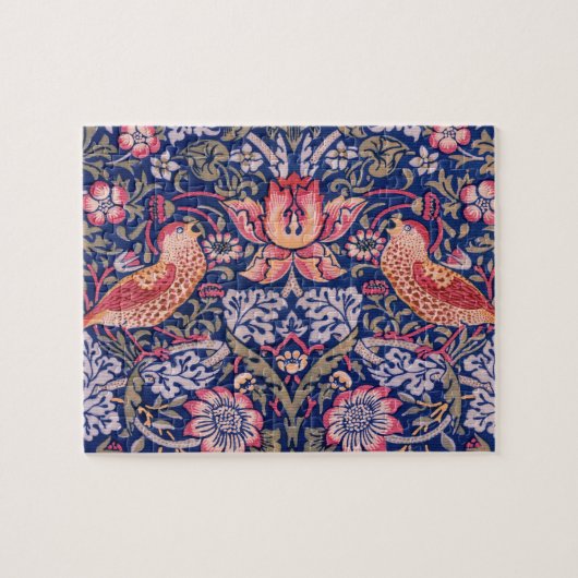 Strawberry Thief von William Morris Puzzle (Horizontal)