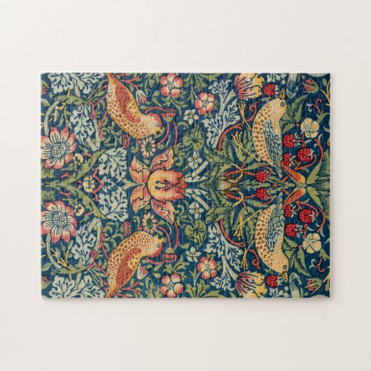 Strawberry Thief von William Morris Puzzle (Horizontal)