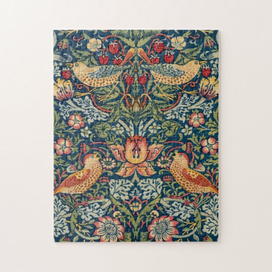 Strawberry Thief von William Morris Puzzle (Vertikal)