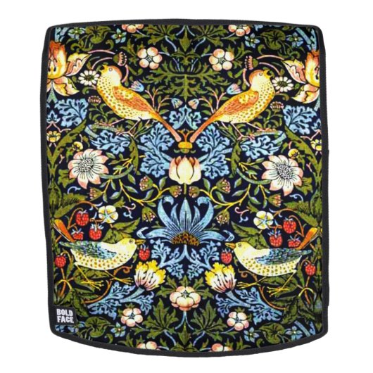 Strawberry Thief von William Morris Rucksack (Abnehmbare Front)