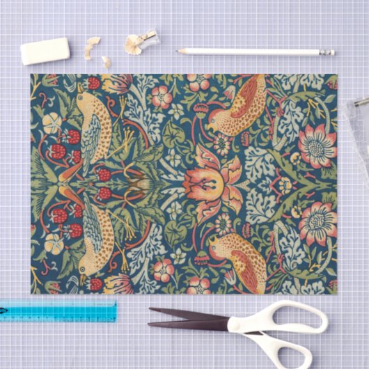 Strawberry Thief von William Morris Seidenpapier (Handwerk)