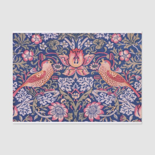 Strawberry Thief von William Morris Seidenpapier (Vorderseite)