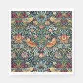 Strawberry Thief von William Morris Serviette (Vorderseite)