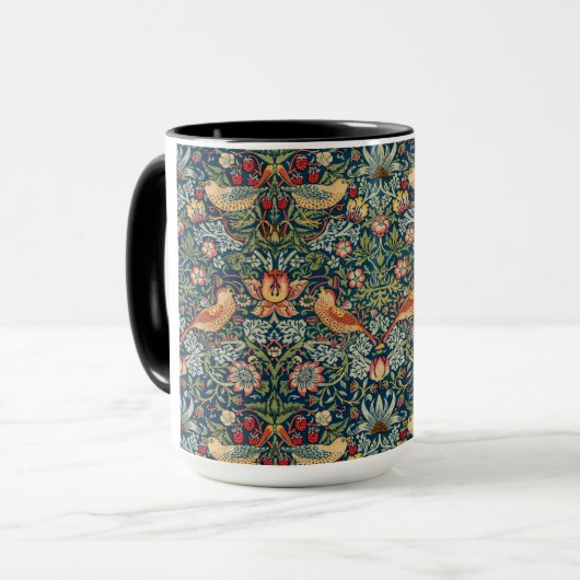 Strawberry Thief von William Morris Tasse (Vorderseite Links)