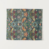 Strawberry Thief von William Morris Wandteppich (Vorderseite (Horizontal))