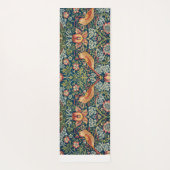 Strawberry Thief von William Morris Yogamatte (Rückseite)