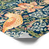 Strawberry Thief, William Morris 1834-1896 -Small Poster (Ecke)