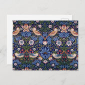 Strawberry Thief, William Morris Feiertagspostkarte (Vorne/Hinten)
