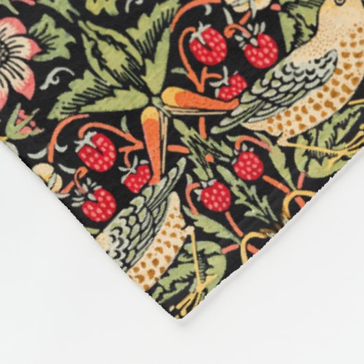 Strawberry Thief William Morris Fleecedecke (Ecke)