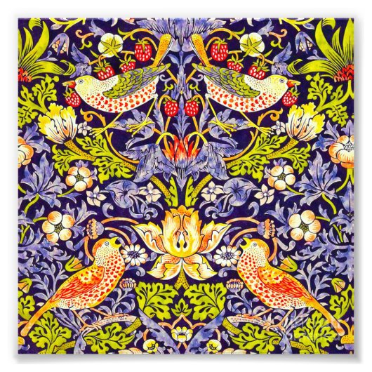 Strawberry Thief William Morris Fotodruck (Vorne)