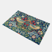Strawberry Thief, William Morris Fußmatte (Schrägansicht)
