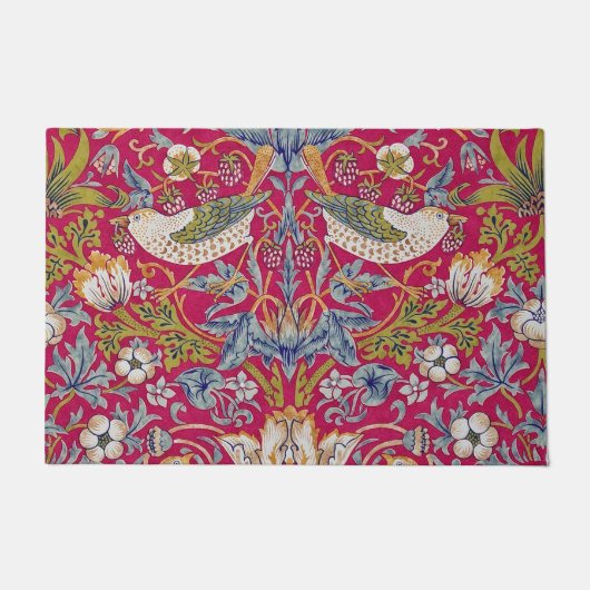 Strawberry Thief, William Morris Fußmatte (Vorderseite)