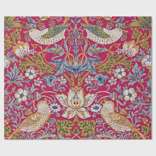 Strawberry Thief, William Morris Geschenkpapier (Flach)