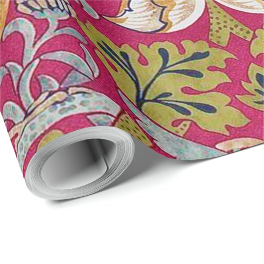 Strawberry Thief, William Morris Geschenkpapier (Rolleneckpunkt)