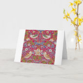 Strawberry Thief, William Morris Karte (Gelbe Blume)