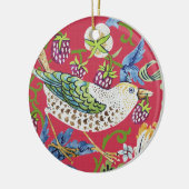 Strawberry Thief William Morris Keramik Ornament (Links)