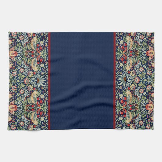 Strawberry Thief William Morris Küchentuch (Horizontal)