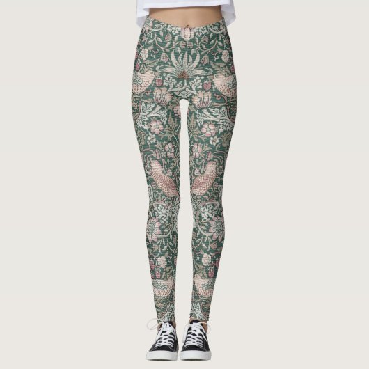 Strawberry Thief, William Morris Leggings (Vorderseite)
