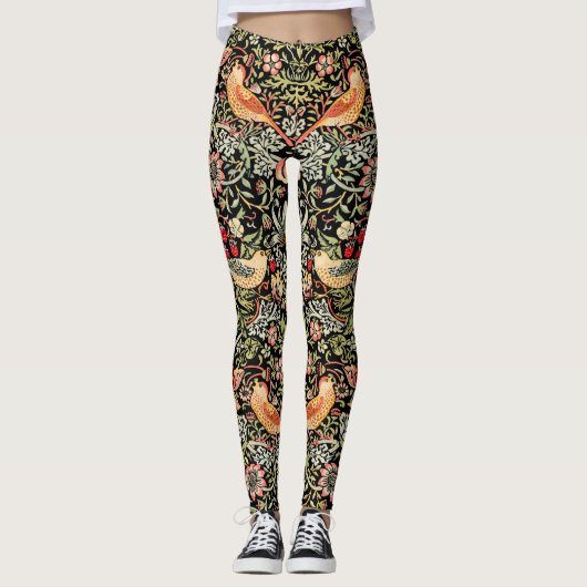 Strawberry Thief WIlliam Morris Leggings (Vorderseite)