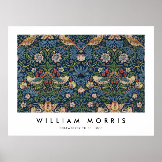 Strawberry Thief William Morris Poster (Vorne)