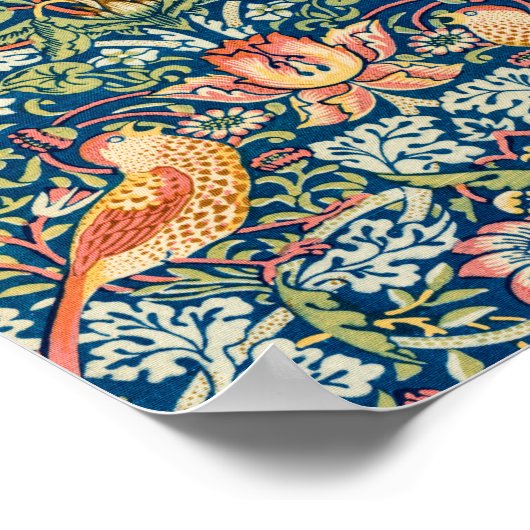 Strawberry Thief, William Morris Poster (Ecke)