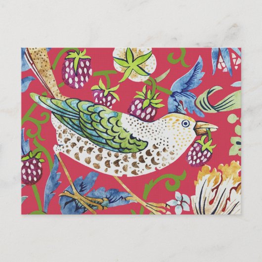 Strawberry Thief William Morris Postkarte (Vorderseite)