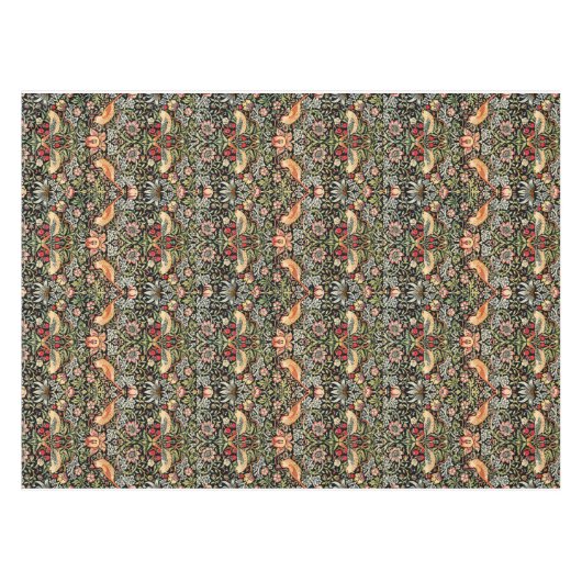 Strawberry Thief William Morris Tablecloth Tischdecke (Vorderseite (Horizontal))