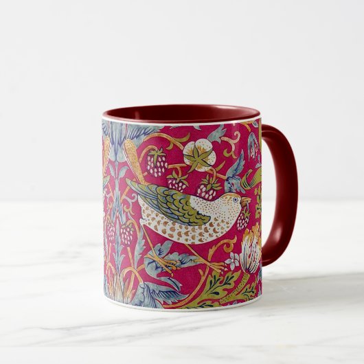 Strawberry Thief, William Morris Tasse (VorderseiteRechts)