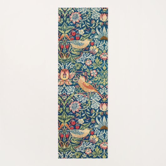 Strawberry Thief, William Morris Yogamatte (Rückseite)