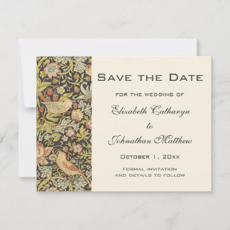 Strawberry Thieves Vintage Hochzeitsset Save The Date