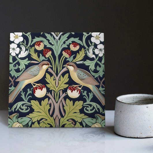 Strawberry Thieves William Morris Art Nouveau Fliese