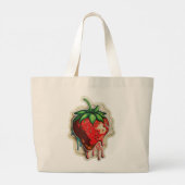 Strawberry Tote Bag Jumbo Stoffbeutel (Rückseite)