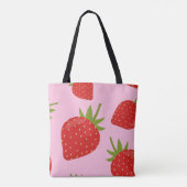 Strawberry Tote Bag Tasche (Rückseite)
