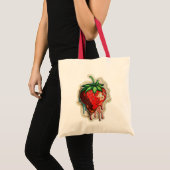 Strawberry Tote Bag Tragetasche (Vorderseite (Produkt))