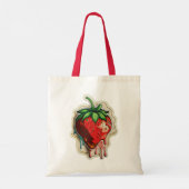 Strawberry Tote Bag Tragetasche (Rückseite)