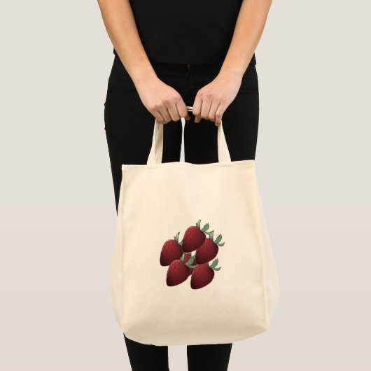Strawberry Tote Bag Tragetasche (Vorderseite (Produkt))