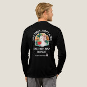 Strawberry Traum Hase Tri-Blend Shirt (Voller Rücken)
