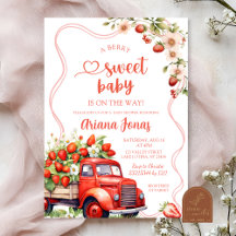 Strawberry Trucks Summer Baby Dusche