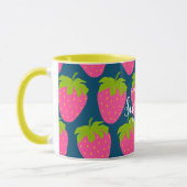Strawberry Turquoise Blue Tasse (Links)