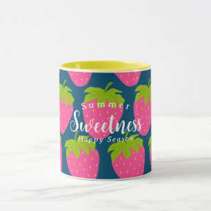 Strawberry Turquoise Blue Tasse