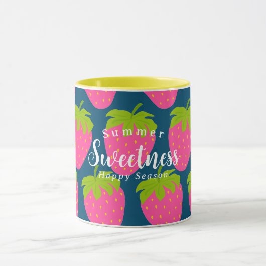 Strawberry Turquoise Blue Tasse (Zentrum)