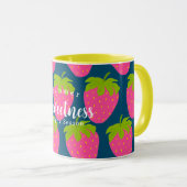 Strawberry Turquoise Blue Tasse (VorderseiteRechts)