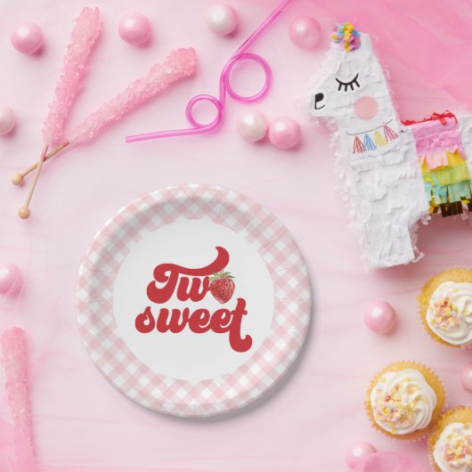 Strawberry Two Sweet Birthday Paper Teller (Party)